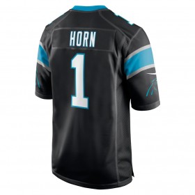 Carolina Panthers Tröjor Jaycee Horn 1 Nike Svart 2021 NFL Draft - Herr
